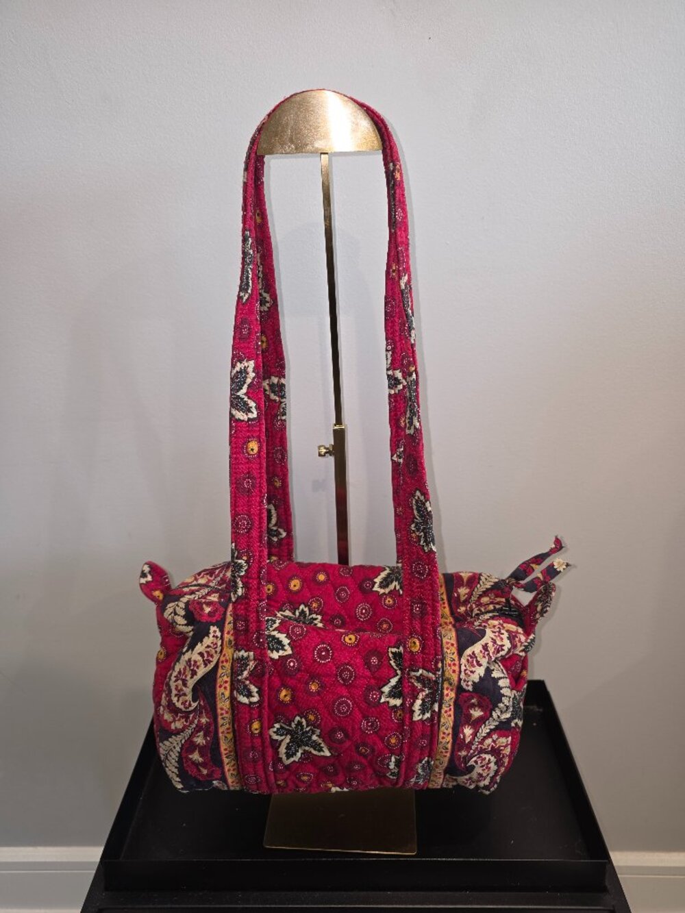 Vintage Vera Bradley small duffel-style handbag
